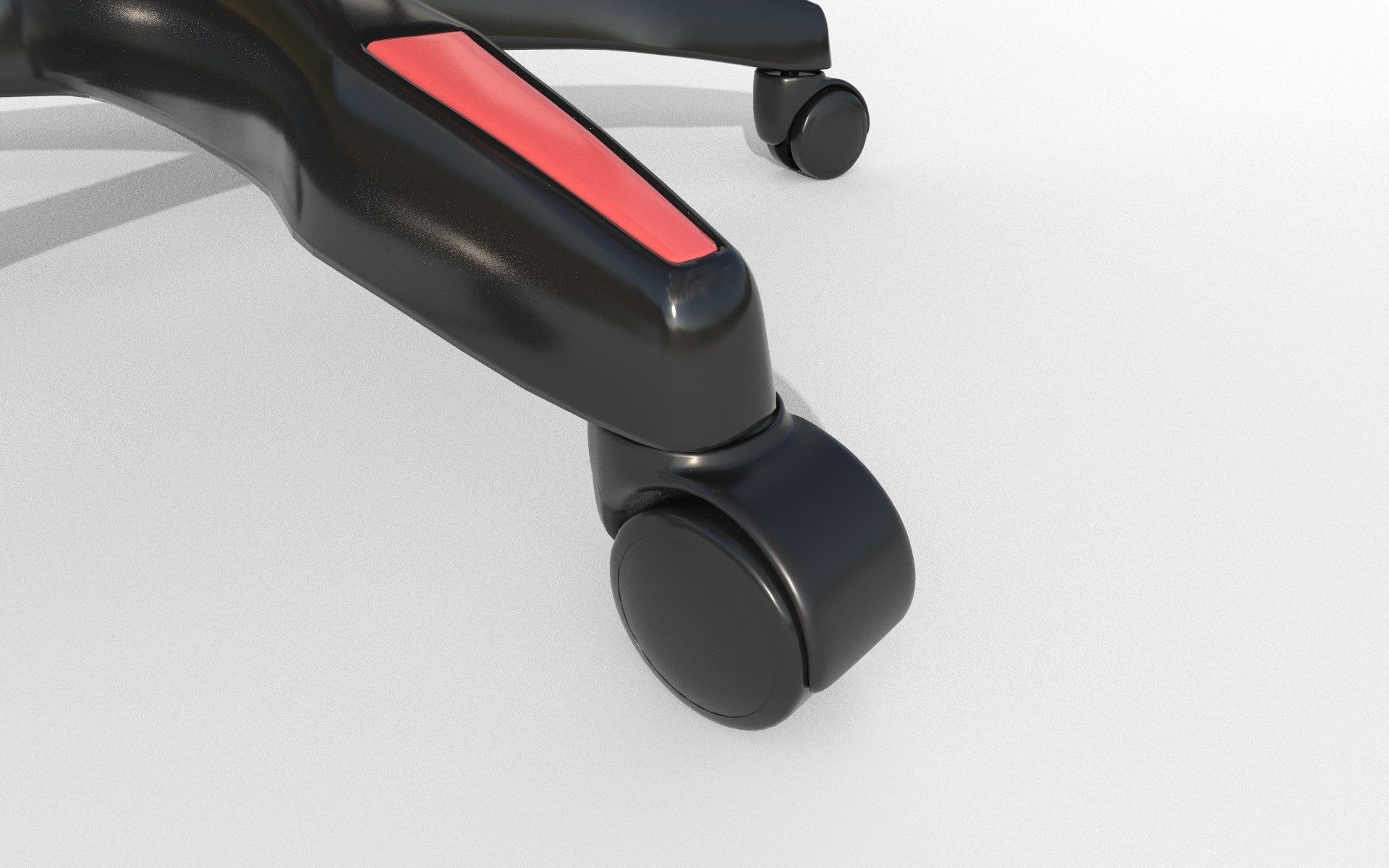 Gaming Chair Low-poly 3D model_3