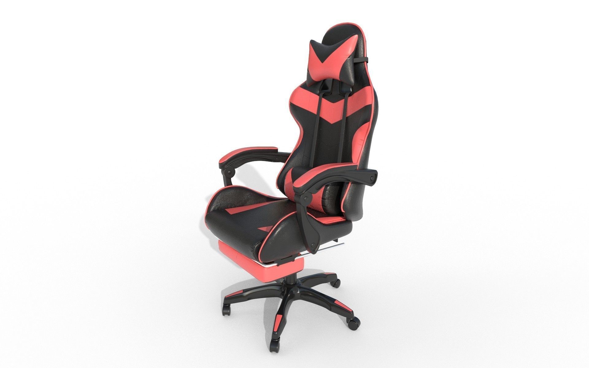 Gaming Chair Low-poly 3D model_8