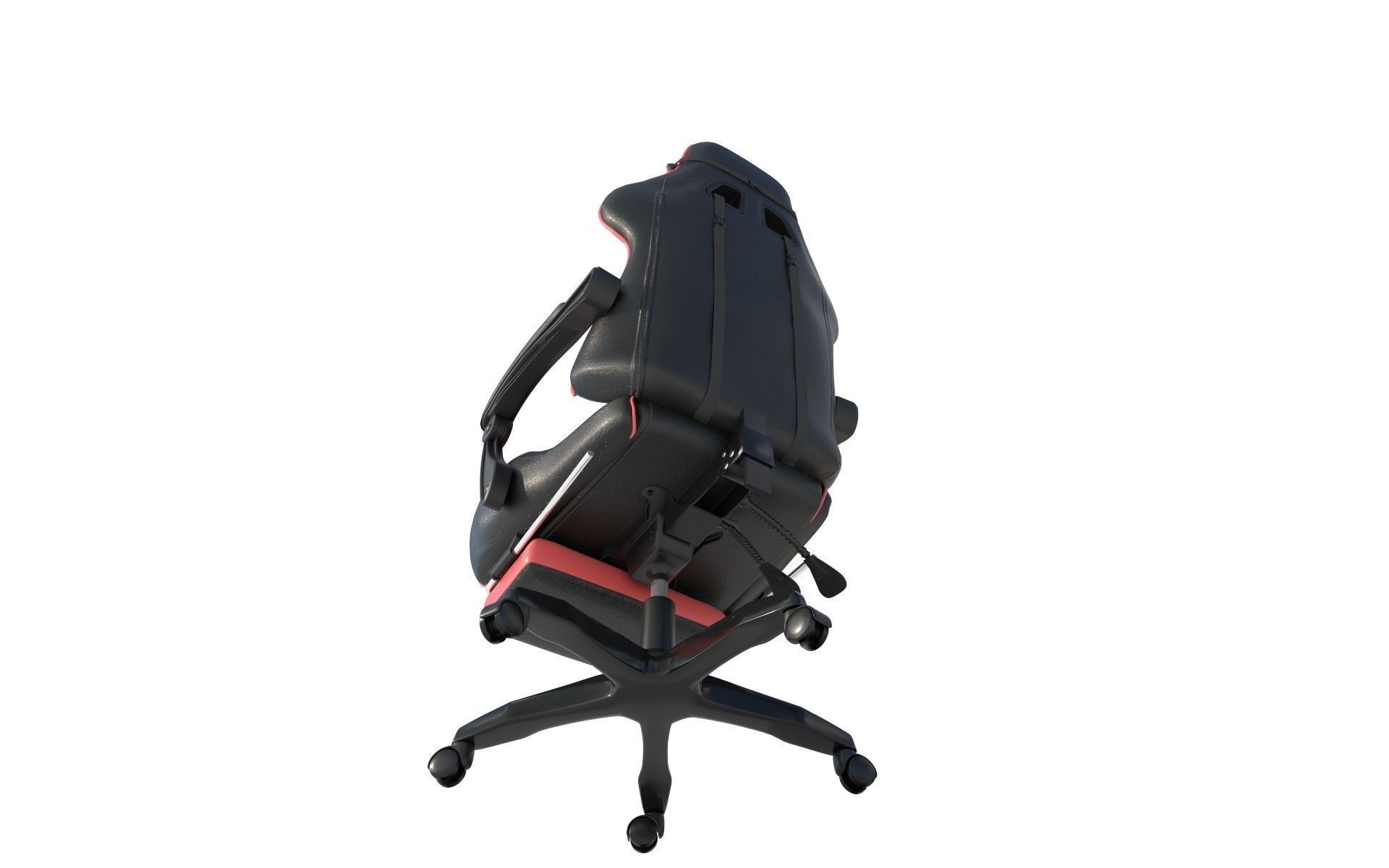 Gaming Chair Low-poly 3D model_1