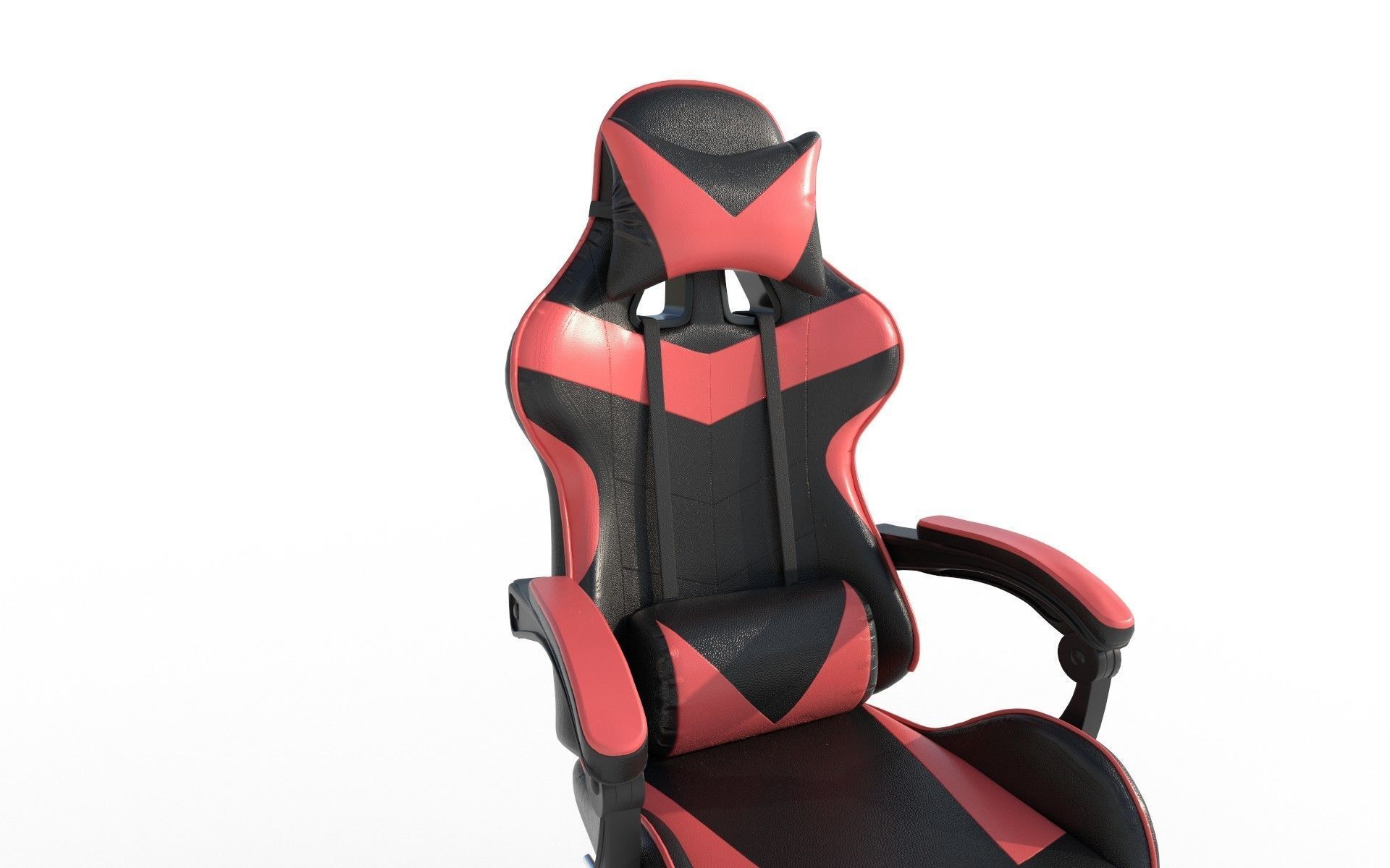 Gaming Chair Low-poly 3D model_5