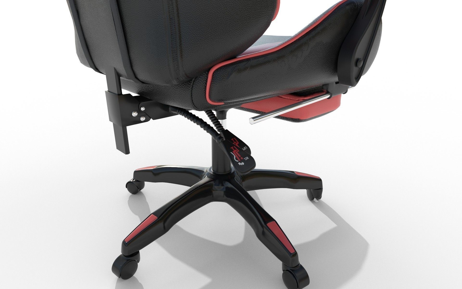 Gaming Chair Low-poly 3D model_4