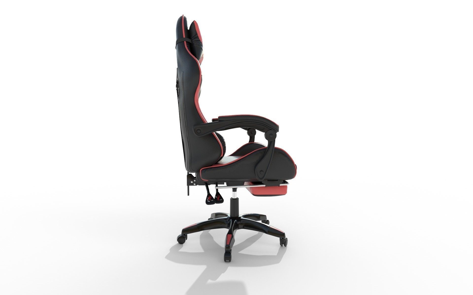 Gaming Chair Low-poly 3D model_13