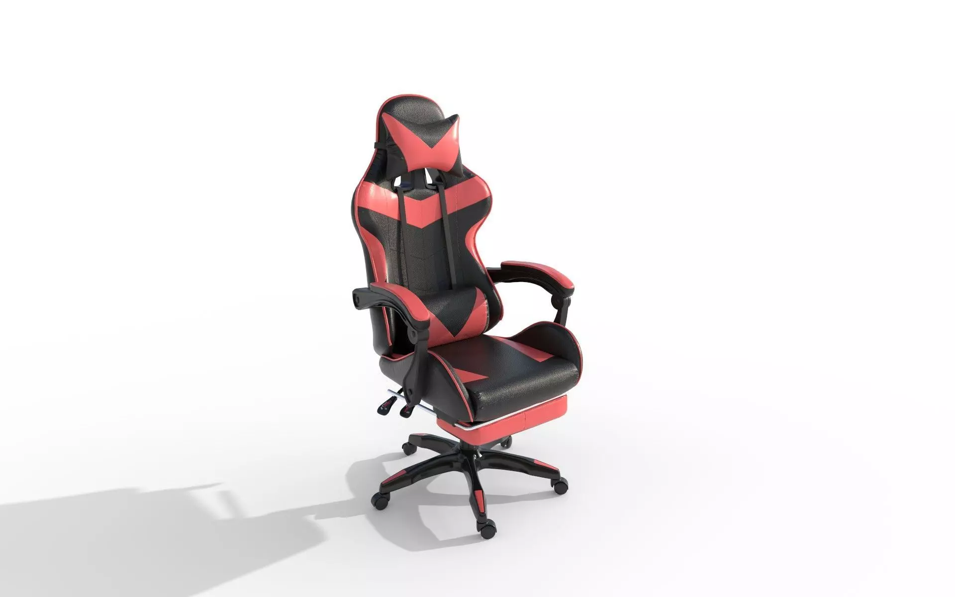 Gaming Chair Low-poly 3D model_0