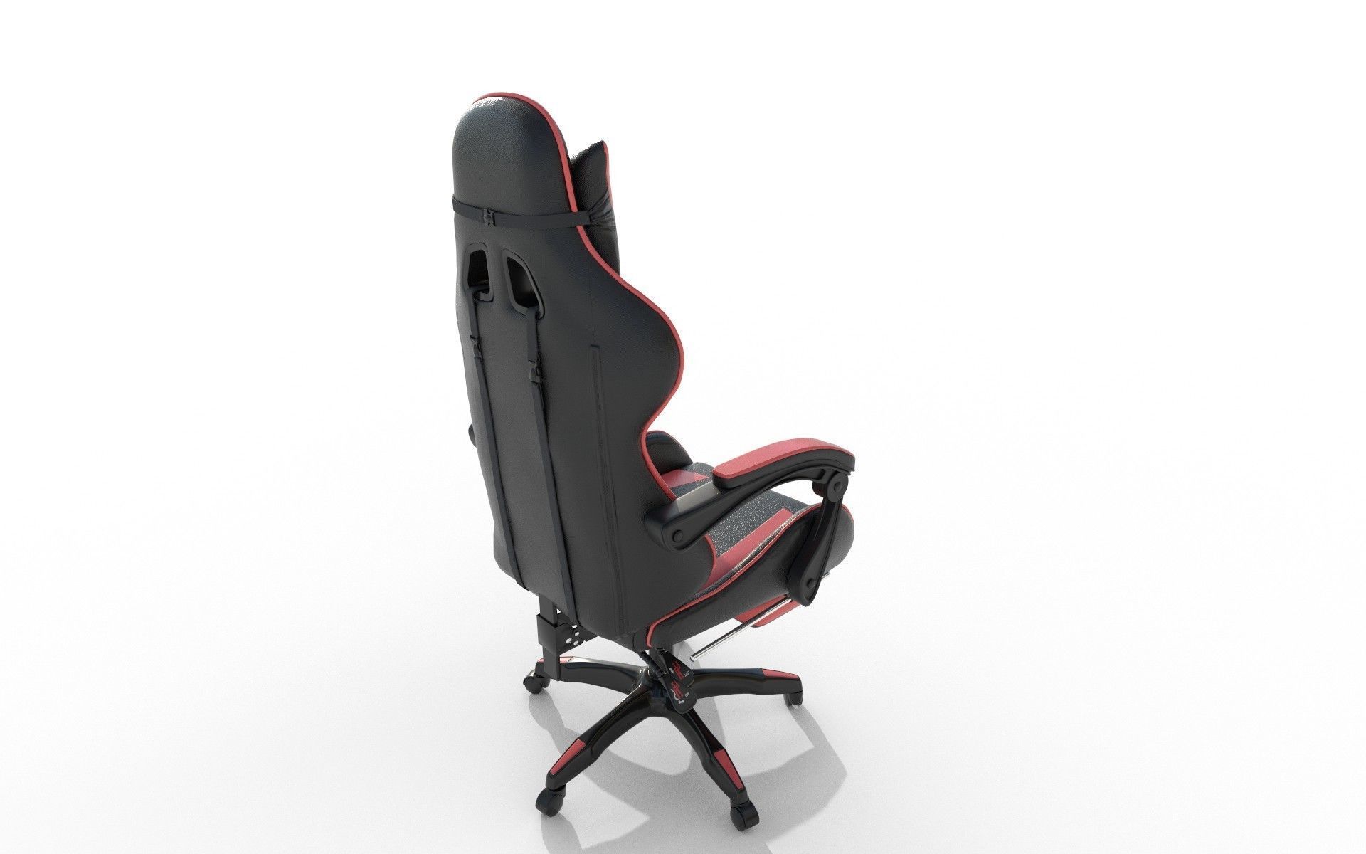 Gaming Chair Low-poly 3D model_12