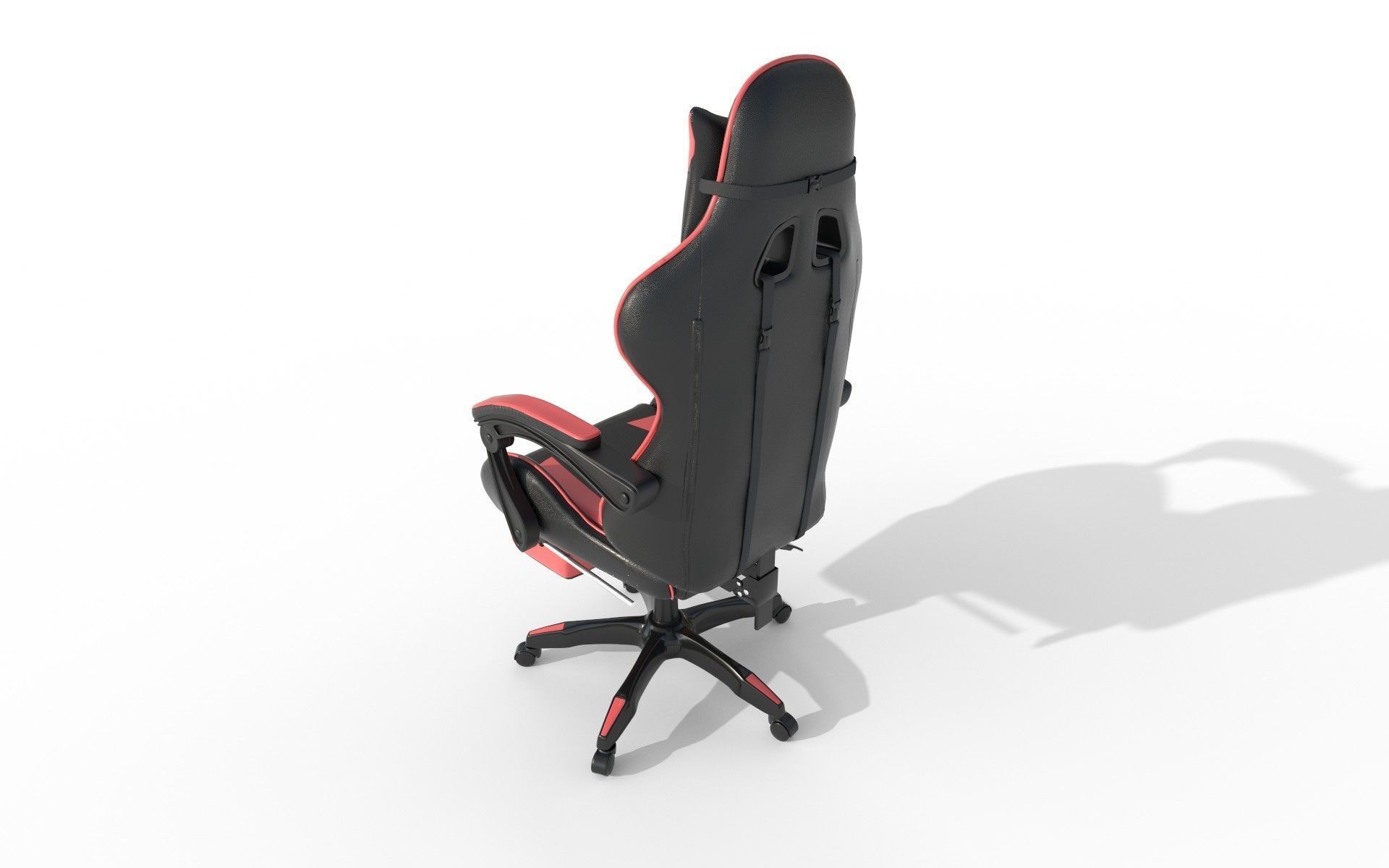 Gaming Chair Low-poly 3D model_10