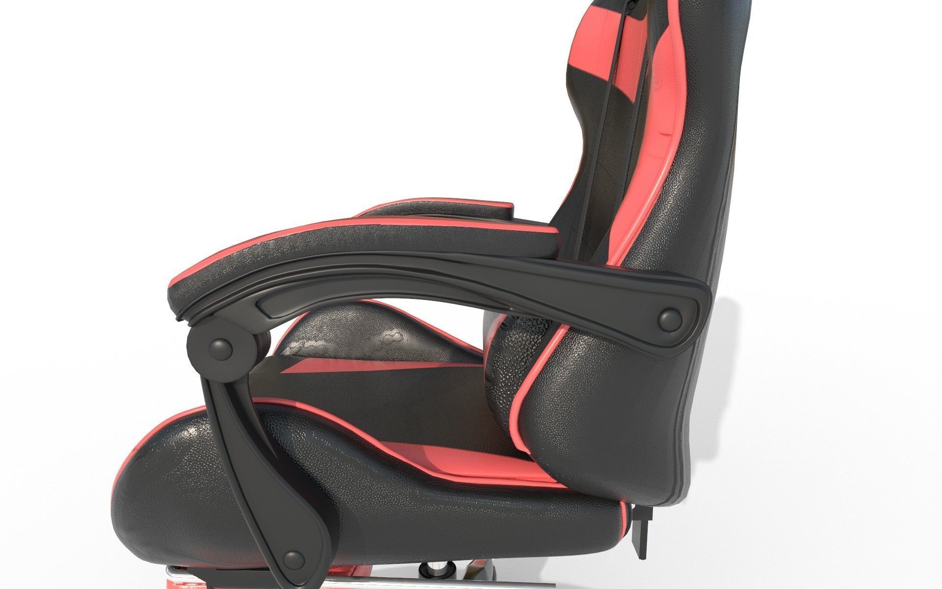 Gaming Chair Low-poly 3D model_2