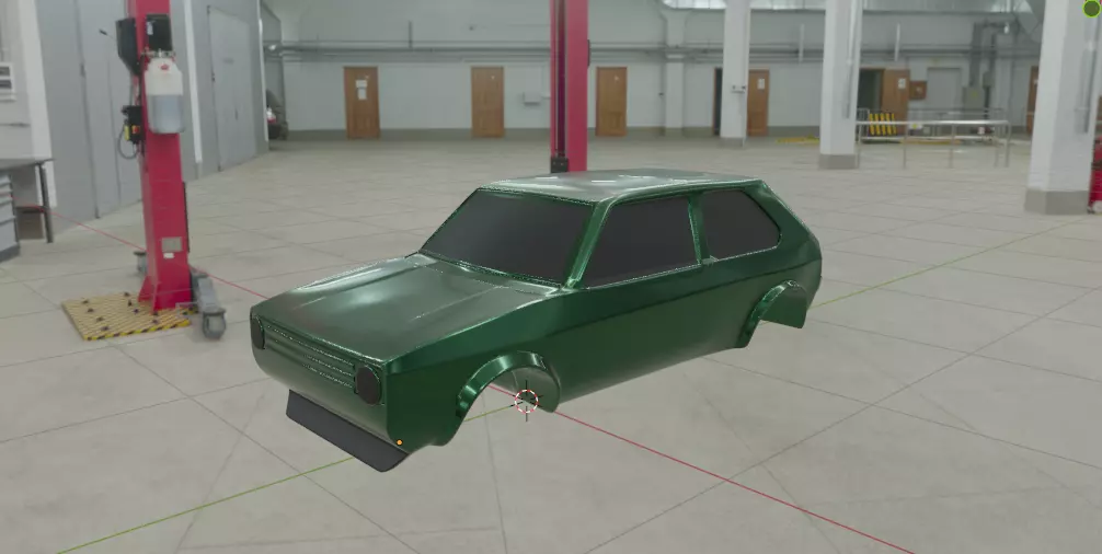 GOLF 1 GTI 3D PRINT 3D print model