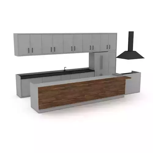 3d modern kitchen design 05