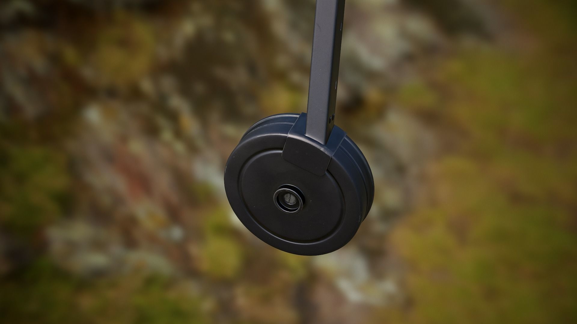 72rnd Drum magazine 9mm PBR Low-poly 3D model_3