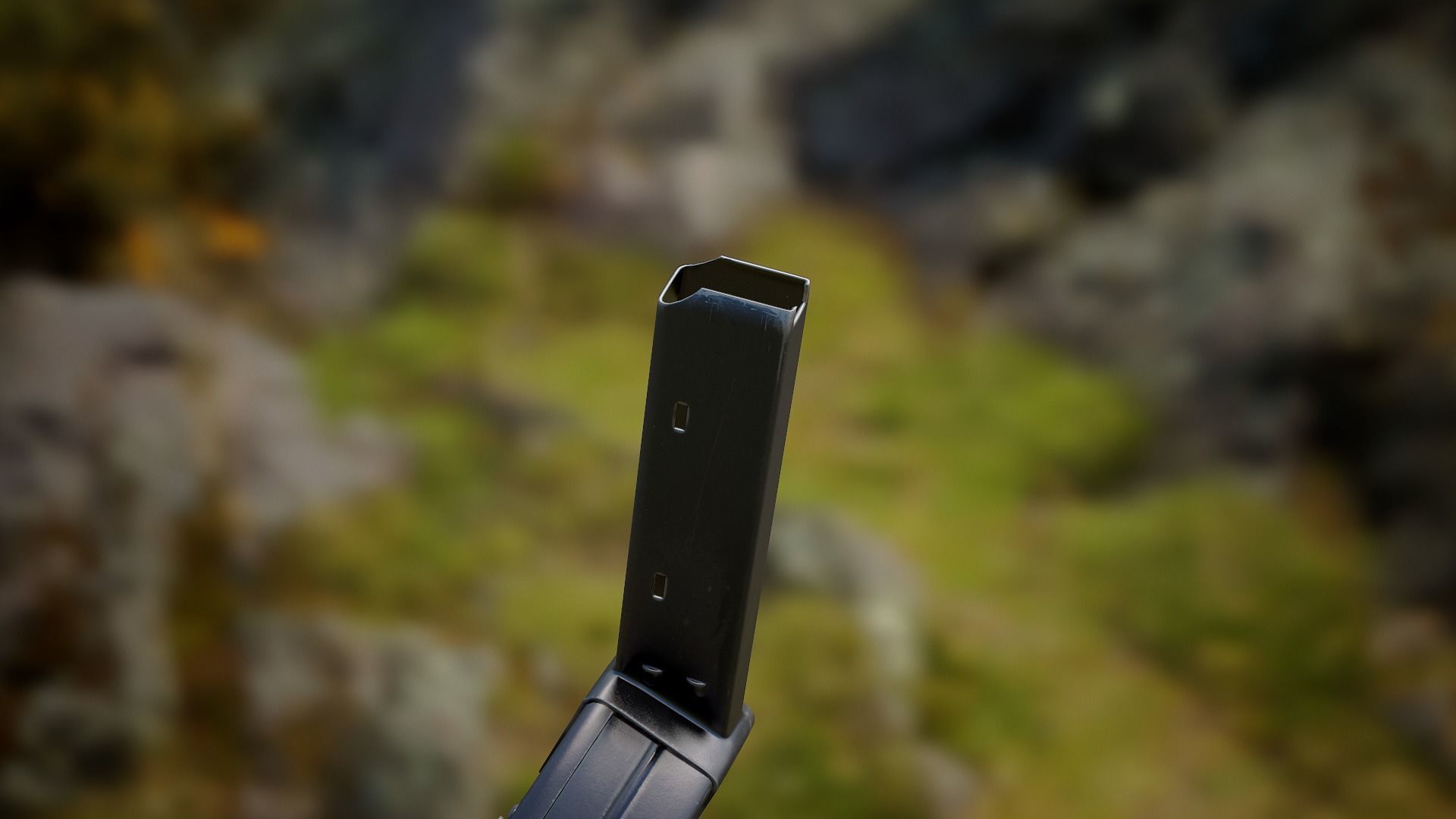 72rnd Drum magazine 9mm PBR Low-poly 3D model_5