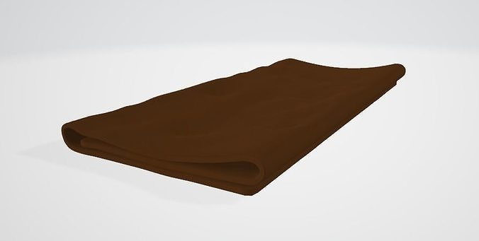 Quilt for bedding Low-poly 3D model
