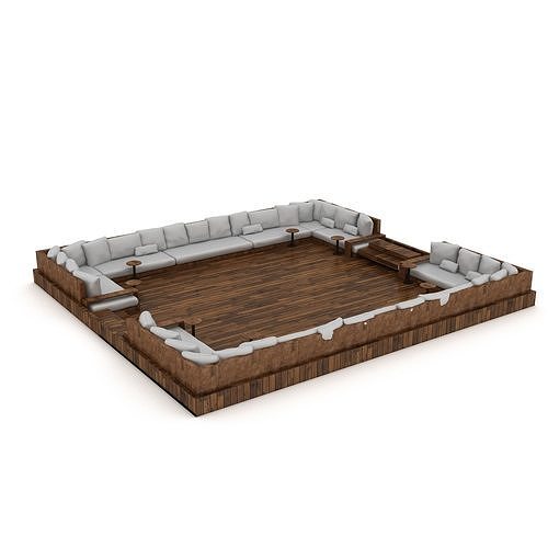 fire pit 05 3D Low-poly 3D model