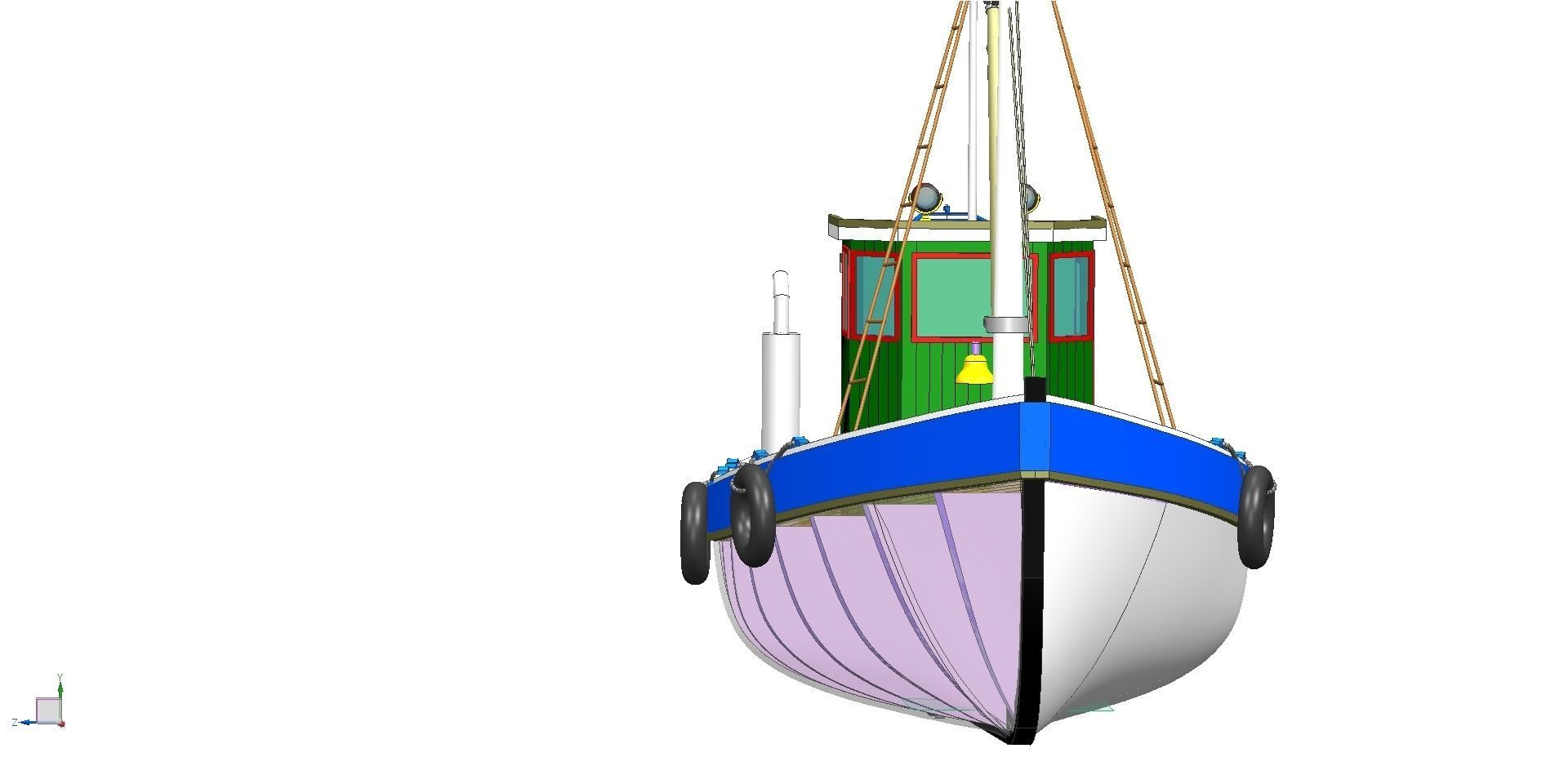 FISHER KING MODEL FISHING BOAT 3D model_21