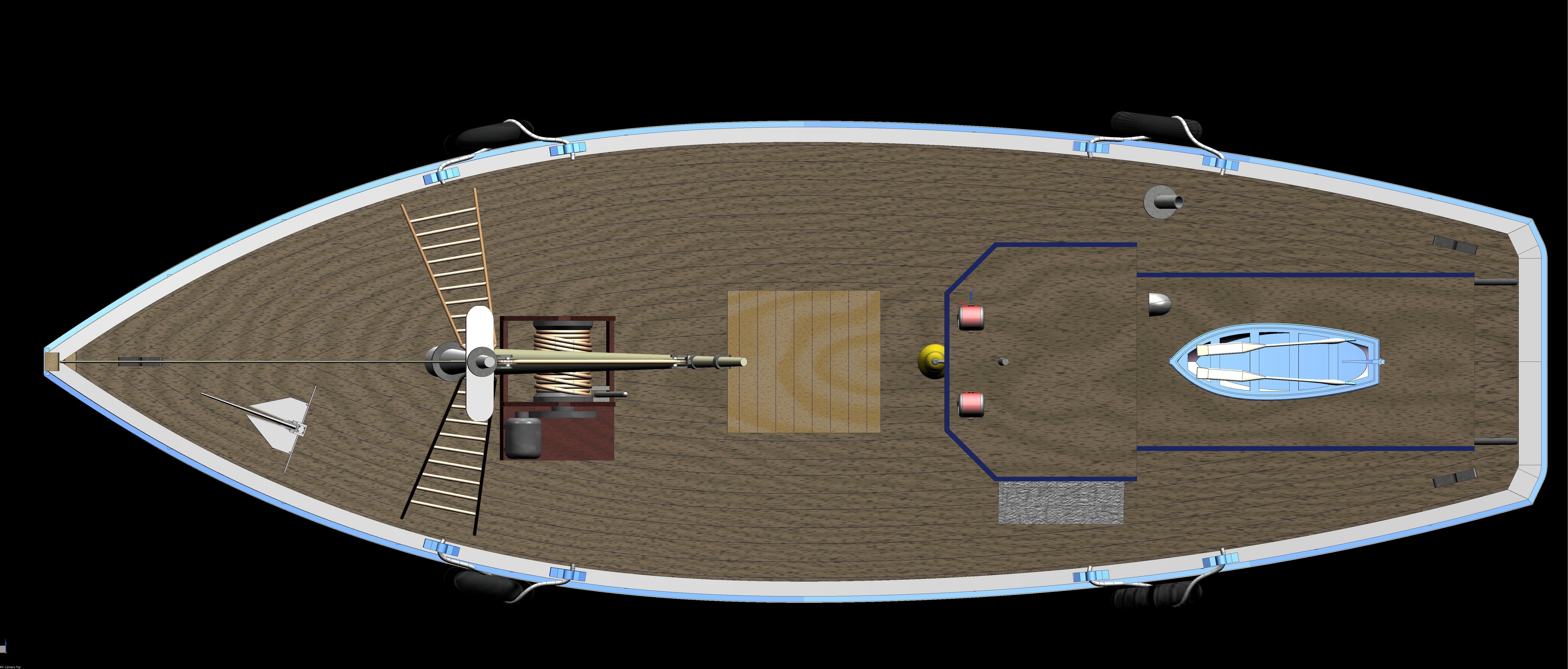 FISHER KING MODEL FISHING BOAT 3D model_6