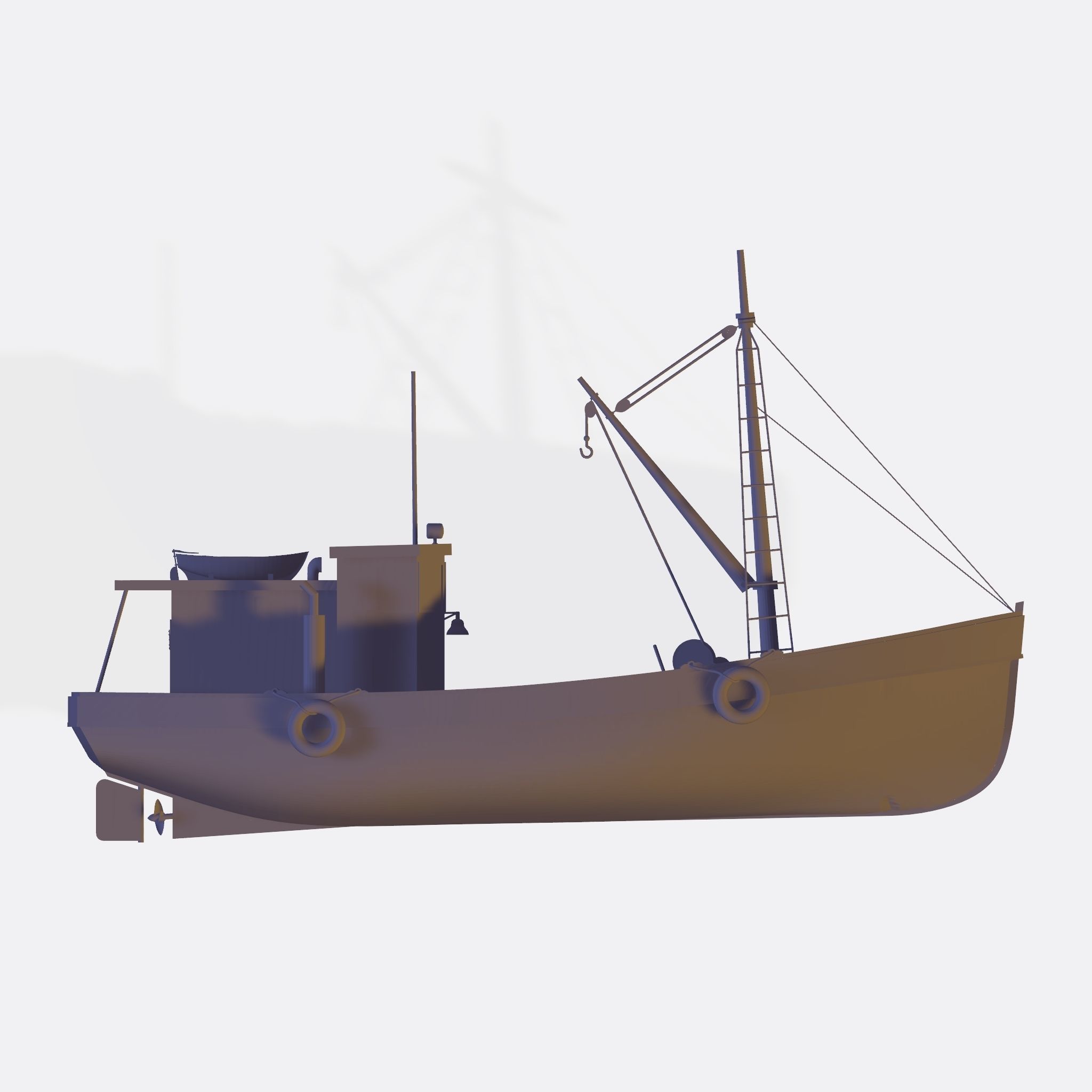 FISHER KING MODEL FISHING BOAT 3D model_5