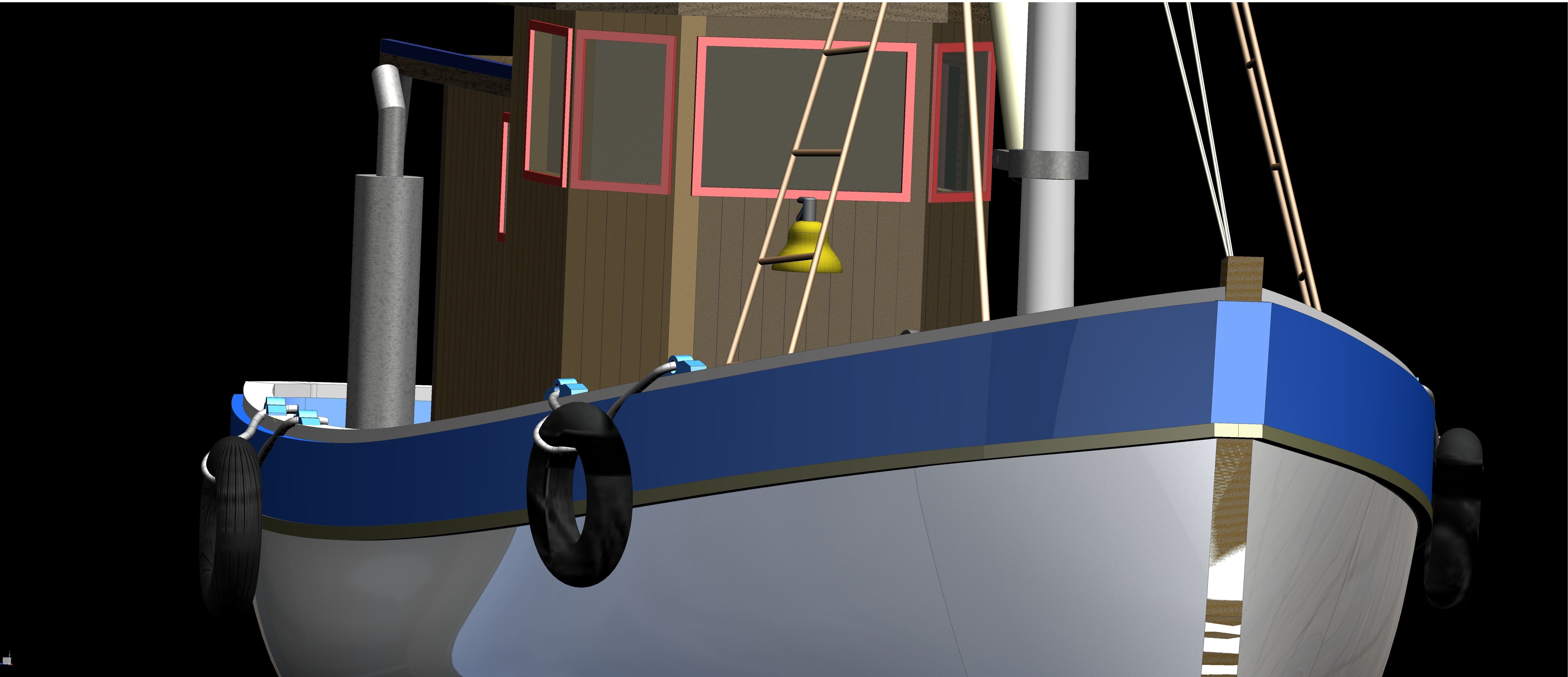 FISHER KING MODEL FISHING BOAT 3D model_12