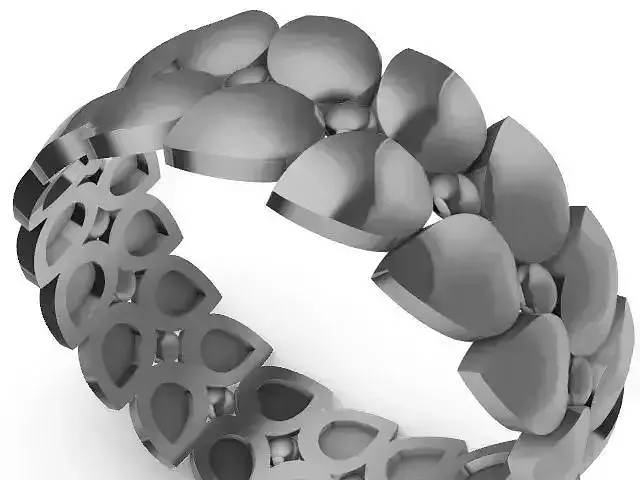 contemporary pattern ring stl verified 