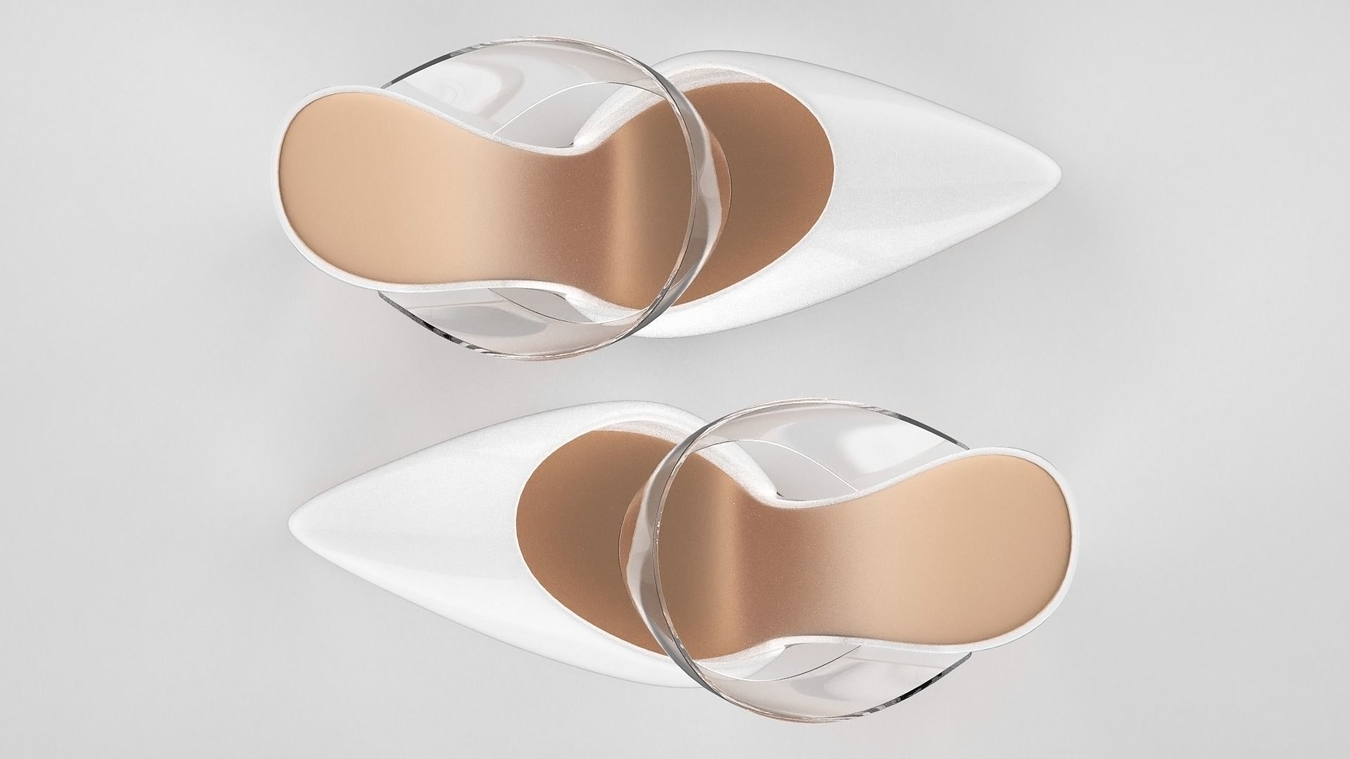 Pointed Toe Stiletto heels with Clear Strap 3D model_56