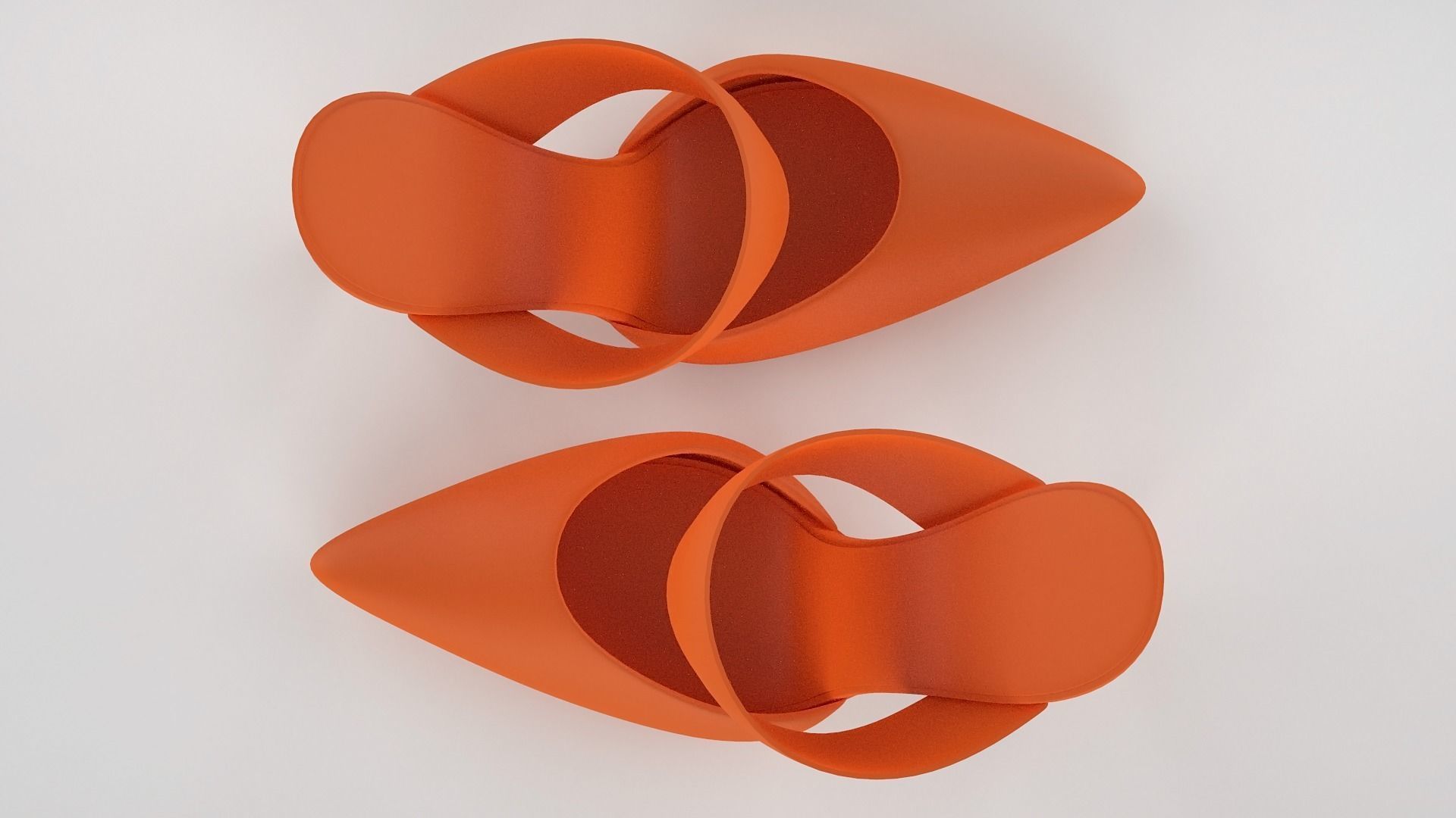 Pointed Toe Stiletto heels with Clear Strap 3D model_70