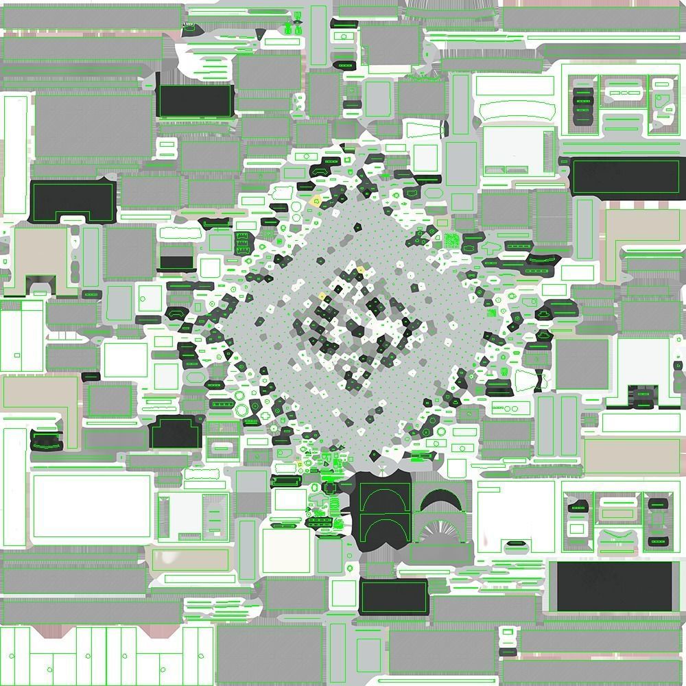 Fire Truck FDNY Squad with Interior Low-poly 3D model_46