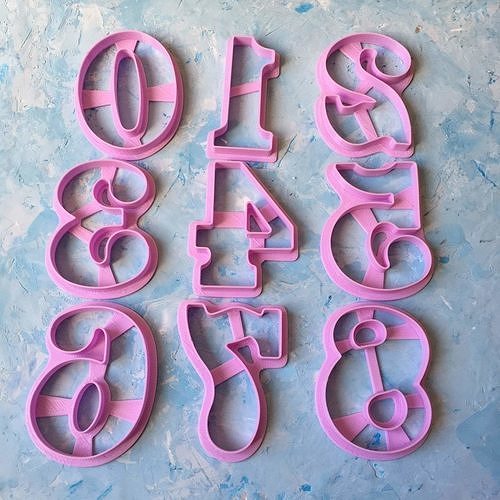 Set of numbers Cookie Cutter  3D print model