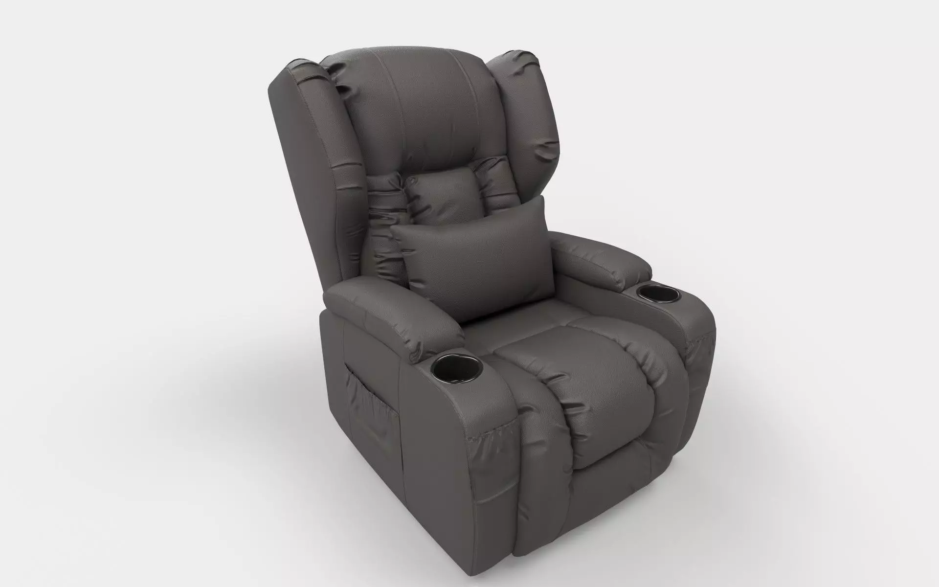 Recliner chair Low-poly 3D model