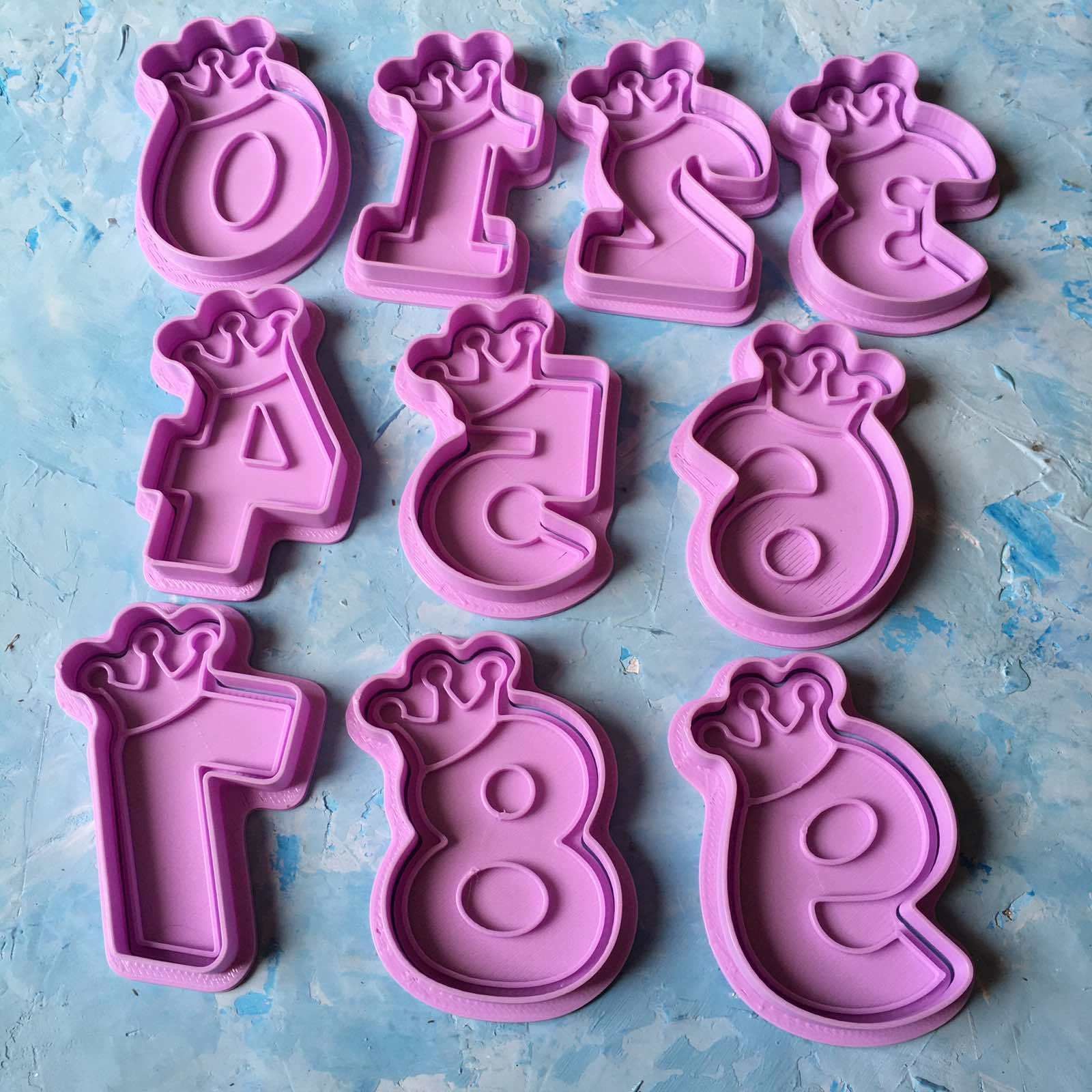 Set of numbers Cookie Cutter 3D print model_5