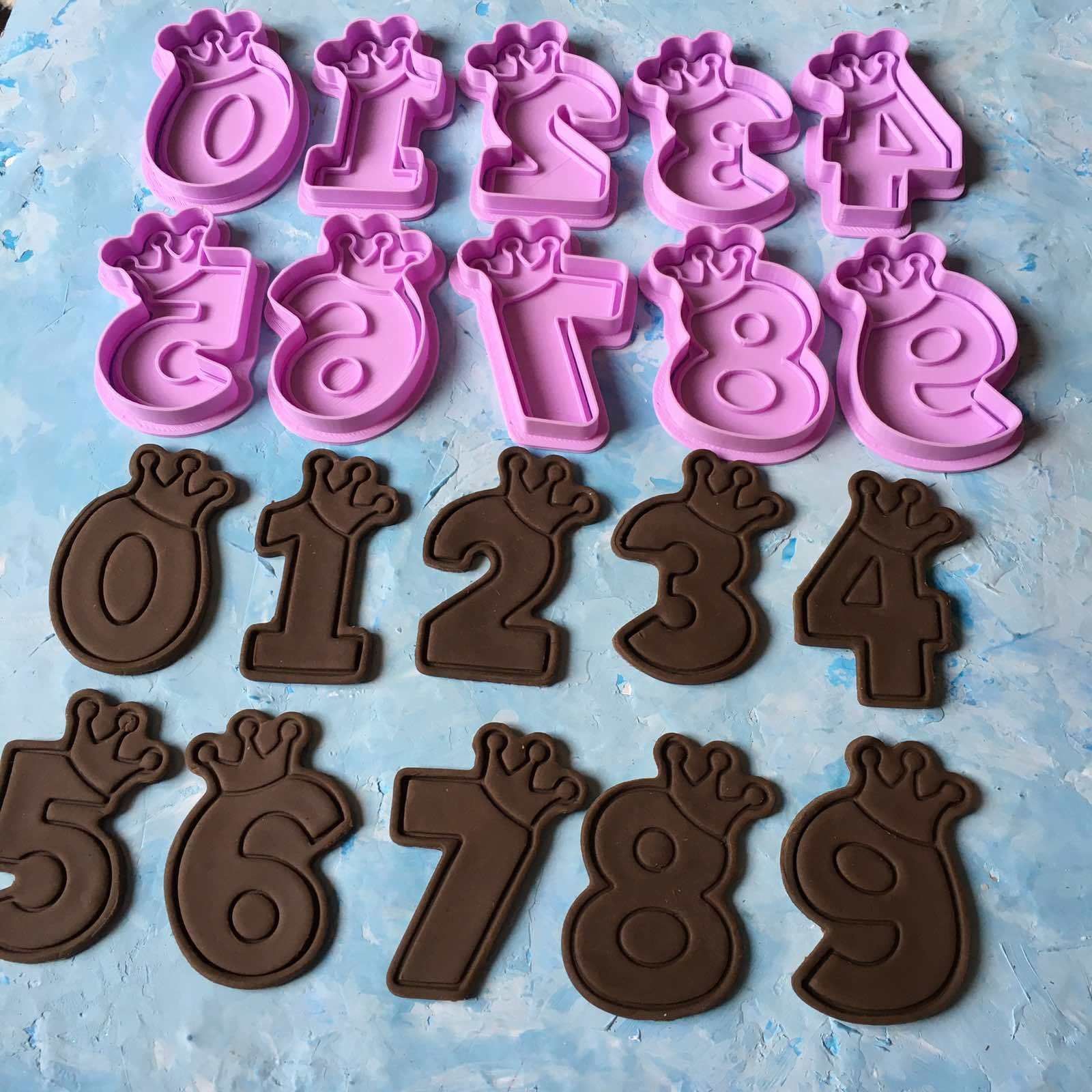 Set of numbers Cookie Cutter 3D print model_2