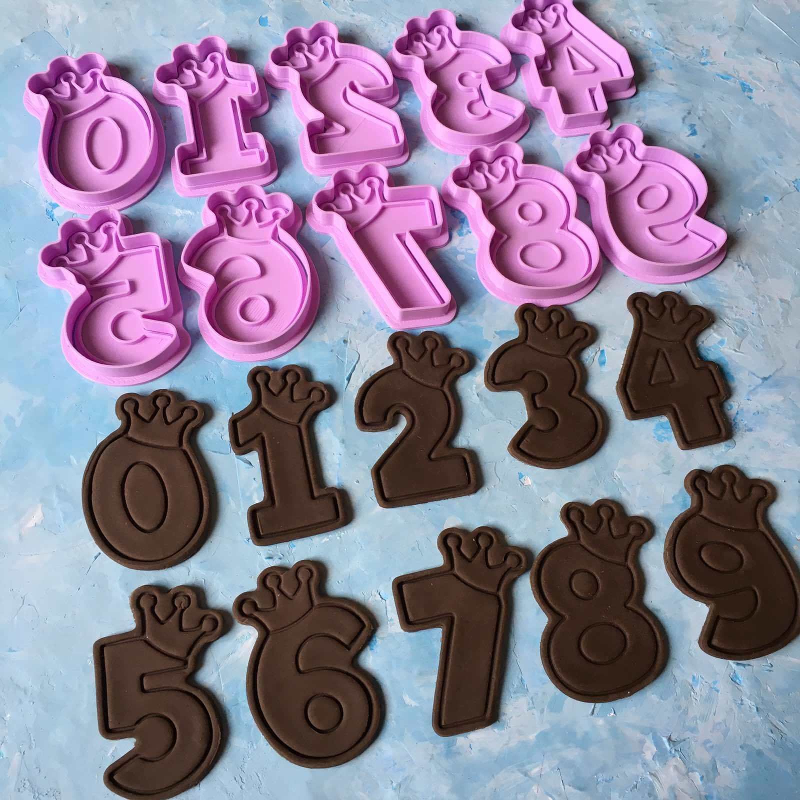 Set of numbers Cookie Cutter 3D print model_3