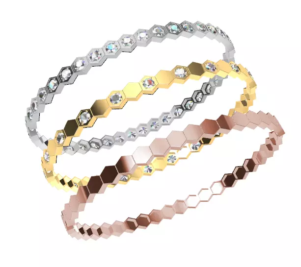 Bracelet bee chaumet 3D print model_0