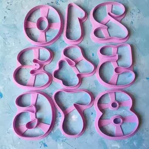 Set of numbers Cookie Cutter