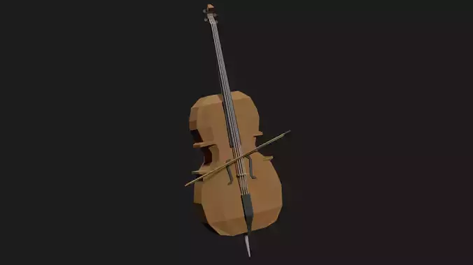 Lowpoly Cello