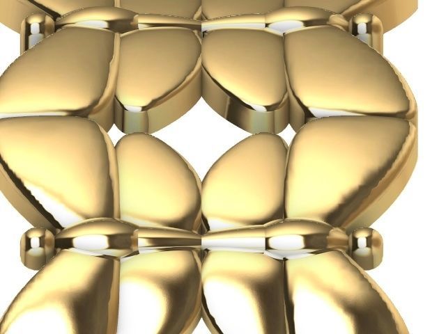 6 butterfly pattern ring stl verified 3D print model_1