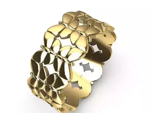 6 butterfly pattern ring stl verified 