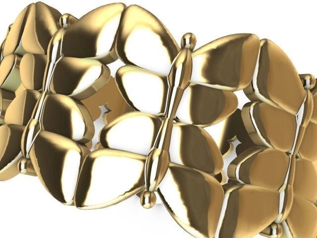 6 butterfly pattern ring stl verified 3D print model_6