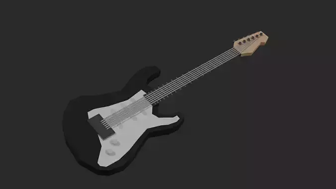 Lowpoly E-Guitar electric guitar