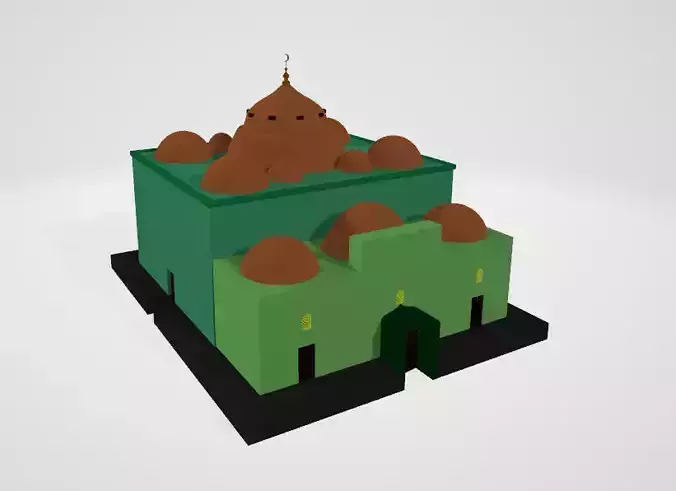 Degaron Mosque Low-poly 3D model