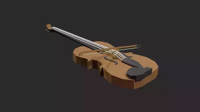 Lowpoly Violin