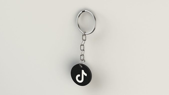 Keychain TikTok 3D print model