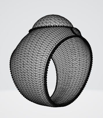 Ottoman Sultans Rings Bundle Low-poly 3D model_10