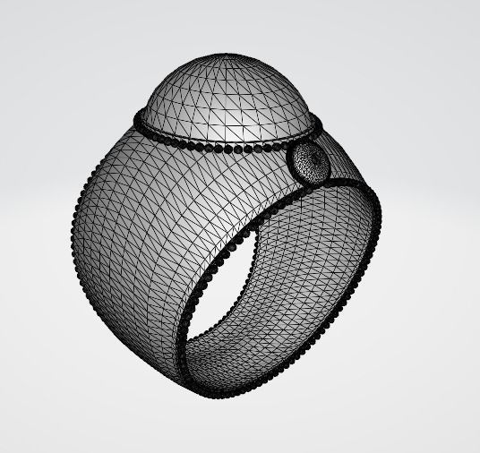 Ottoman Sultans Rings Bundle Low-poly 3D model_9