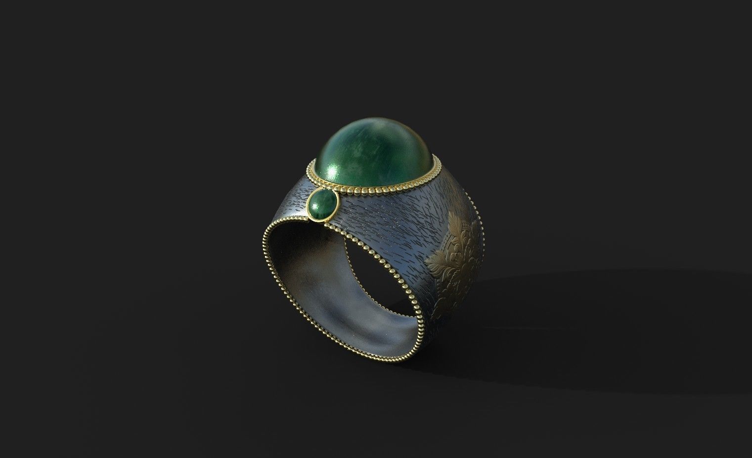 Ottoman Sultans Rings Bundle Low-poly 3D model_8