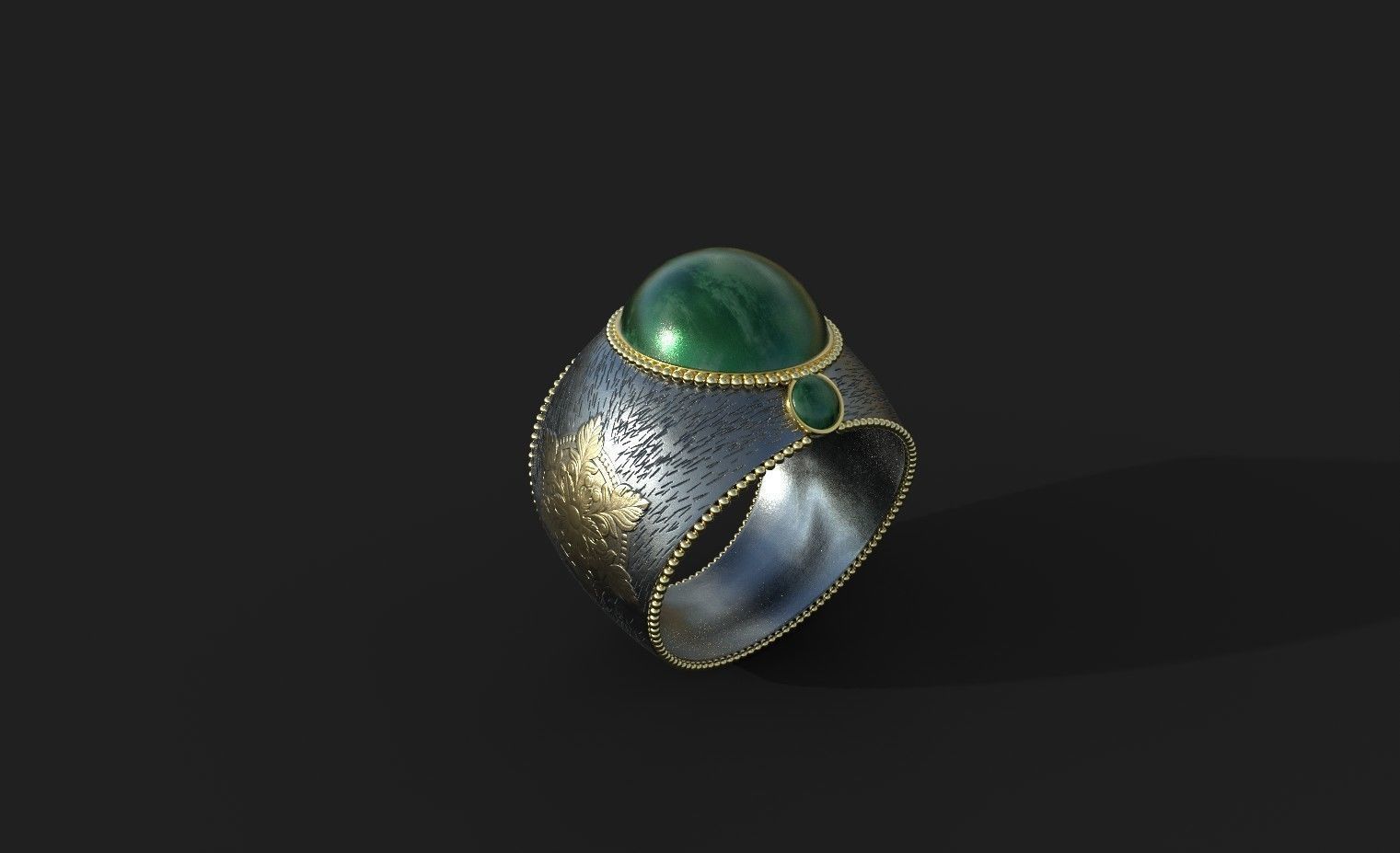 Ottoman Sultans Rings Bundle Low-poly 3D model_7
