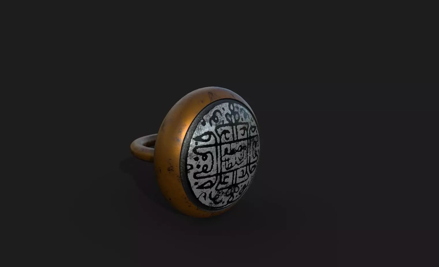 Ottoman Sultans Rings Bundle Low-poly 3D model_0