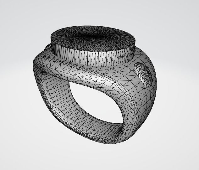 Ottoman Sultans Rings Bundle Low-poly 3D model_5