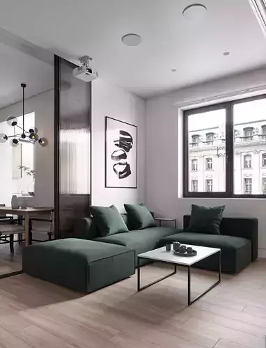 3Ds Max Corona Render Interior Scene  3D model
