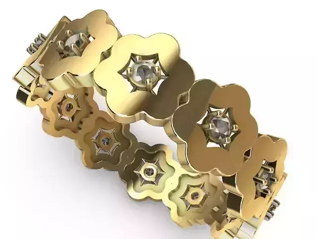 3 designer pattern ring stl verified