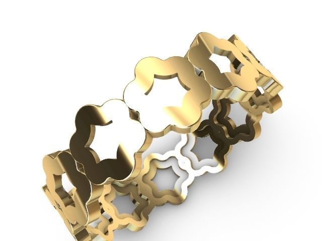 2 designer pattern ring stl verified 3D print model_1