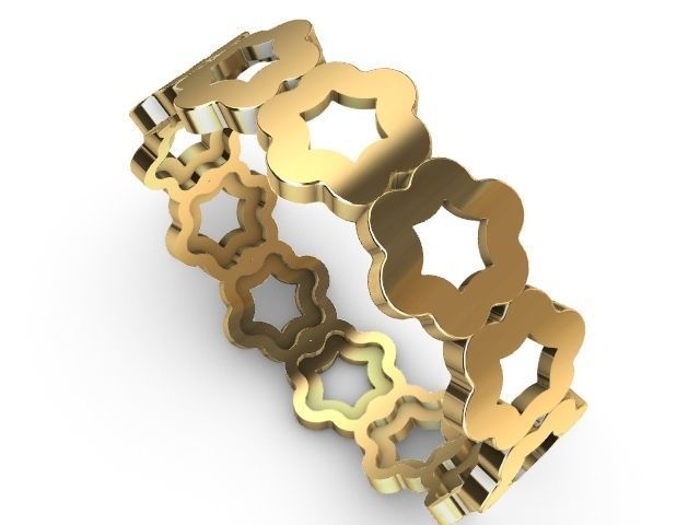 2 designer pattern ring stl verified 3D print model_3