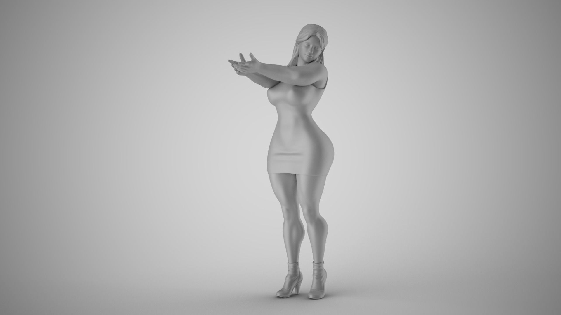 Nihilistic Girl 3D print model_2